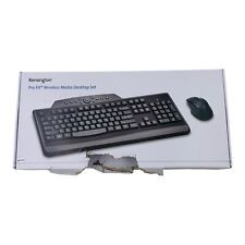 Kensington Pro Fit Wireless Media Desktop Set Mouse & Keyboard Combo Black *READ picture