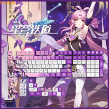 108 Keys Honkai: Star Rail Fu Xuan PBT Keycaps for Cherry MX Mechanical Keyboard picture