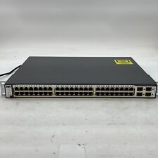 Cisco 3750 WS-C3750-48PS-S 48-Port PoE Managed Ethernet Network Switch 2 Stack picture