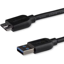 StarTech.com 0.5m 20in Slim USB 3.0 A to Micro B Cable M/M - Mobile Charge Sync  picture