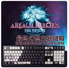 FF14 Game Final Fantasy XIV PBT Keycaps Button Cherry MX 108 Keys Sublimation picture