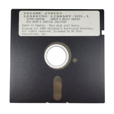 Vintage Sesame Street Learning Library Vol 1 - Apple II Floppy Disk Game picture