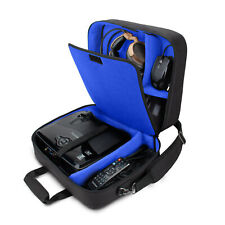 Projector Case with Shoulder Strap, Extra Storage & Custom Dividers (Blue) picture