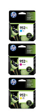 3-PACK HP GENUINE 952XL COLOR INK (RETAIL BOX) OFFICEJET PRO 8710 8715 8716 8717 picture