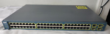 Cisco  Catalyst WS-C3560-48TS-S 48-Ports Rack-Mountable Switch Managed H12 picture