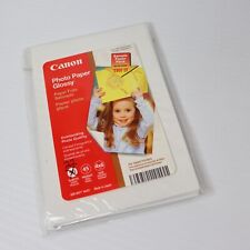 Canon Photo Paper - Glossy 4x6 (GP502) 22 Sheets - Inkjet Ready - VTG Old Stock picture
