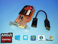 HP Compaq dc7600 dc7700 dc7800 dc7900 SFF FirePro Video Card + DP to HDMI Cable picture