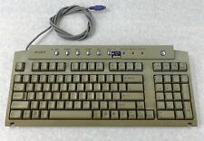 Sony PCVA-KB1P/UB VAIO PS2 Wired QWERTY Compact Keyboard Yellowed picture