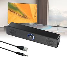 Wired Computer Speakers Stereo Soundbar Bass 3.5mm Jack for Laptop PC Computer picture