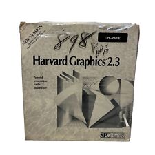 Vintage Harvard Graphics 2.3 Software IBM DOS 3.5” Disk Graphs Charts New Sealed picture