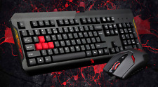 Bloody Ultimate Gaming Gear Q1100 Double Secure Water-Resistant Keyboard W/Mouse picture