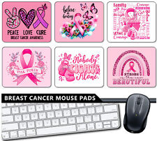 Breast Cancer Awareness #3 MOUSE PAD Hope Cure Pink Women Survivor Support Gift picture