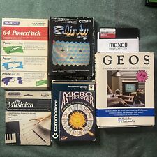 Commodore 64 Lot Slinky Geos Micro Astrologer Power Pack Musician (untested) picture