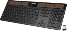 Wireless Solar Keyboard Full Size Solar Recharging Keyboard for Computer/Desktop picture