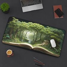 Enchanted Forest Desk Mat,  Aesthetic XL Mouse Pad Computer Gaming Desk Mat picture