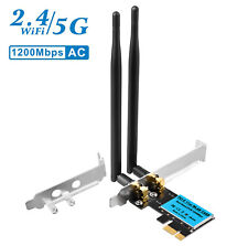 Dbit 1200Mbps PCI-E Wireless WiFi WLAN Card 2.4/5GHz Dual Band Network Adapter picture