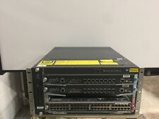 Cisco Catalyst 4-Slot Chassis WS-C6504-E V01 Network Switch w/ 3 Modules + FAN picture