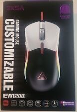 EKSA EM200 Customizable Gaming Mouse...1200 DPI...2 Covers (black & white) *NIB* picture