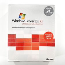 Microsoft Windows Server 2003 R2 Enterprise Edition w/ 25 CAL New Factory Sealed picture