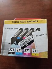 New Unopened Canon 271 4-PK Black/Cyan/Magenta/Yellow CLI-271 Ink Cartridges picture