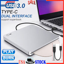 Blu ray BD Burner External USB Slot In DVD RW CD Writer Portable Drive Silver picture