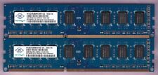 4GB 2x2GB PC3-10600 DDR3-1333 NANYA NT2GC64B8HC0NF-CG BLUE Desktop Memory Kit picture