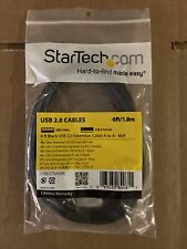 New Startech.com 6 Ft Black Usb 2.0 Extension Cable A To A - M/f Type A Male Usb picture