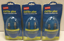 3x CAT5e Plus Snagless Networking Cable, 50 Foot, New,  picture