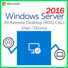 Windows Server 2016 Remote Desktop RDS Licenses for 50 Users or Devices picture