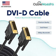 DVI To DVI Cable Male To Male Dual Link DVI-D Monitor Display Wire 24 + 1 Pin  picture