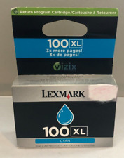NEW Genuine Lexmark 100XL Cyan Ink Cartridge - 14N1069 picture