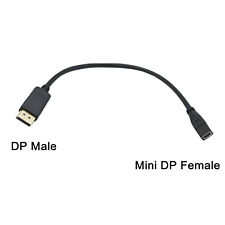 Display Port DP Male to Mini Display Port Female Monitor Cable Connector Adapter picture