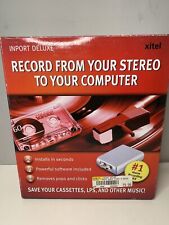 Xitel Inport Deluxe Stereo To PC Recording Kit New Opened Never Used picture