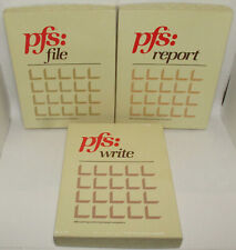 PFS: FILE Manuals (LOT OF 3) Personal Filing System Vtg 80s IBM DOS *No Disks* picture
