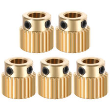 Brass Drive Gear Extruder Wheel 26 Teeth 5mm Bore 5pcs picture