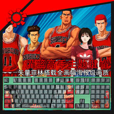 SLAM DUNK Anime Transparent Keycap Set PBT for Cherry MX Mechanical Keyboard 108 picture