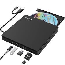 Guamar External CD/DVD Drive for Laptop, USB 3.0 DVD Player CD ROM Burner Rea... picture