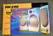 Vtg Stereo Speakers 600 W Surround Subwoofer Multimedia System Mac PC NIB 1990’s picture