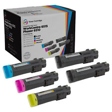 LD Compatible Xerox Phaser 6510 / WorkCentre 6515 HY Toner Cartridges 5PK picture