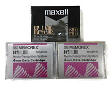 Lot of 3 Memorex MAXELL DDS 2 GIG 4mm DATA CARTRIDGE Digital Data Storage Tape picture