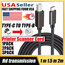 USB 3.1 Type-C USB-C to USB 2.0 Type-B M/M Cable Printer Scanner Adapter Cord AU picture