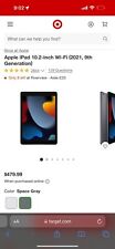 New Sealed Apple - 10.2-Inch iPad 9th Generation with Wi-Fi - 256GB - Space Gray picture