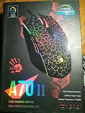 New Bloody A70 II Light Strike Gaming Mouse - Black - NIB picture