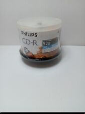 50-pk Philips branded 52X CD-R Blank Recordable CD CDR Media Disk 80 min picture