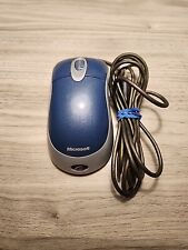 Vintage Microsoft Optical Mouse Blue USB and PS/2 Compatible VERY Good Condition picture