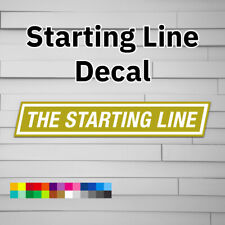The Starting Line Decal (vinyl for Car laptop window tumbler water bottle) punk picture