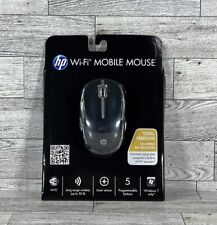 Genuine HP Wi-Fi Wireless Mobile Mouse Black & Silver Windows 7 Only New Sealed picture