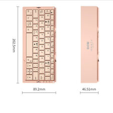 BOW Mini Folding Bluetooth Keyboard Wireless Keypad Support3 Devices With Stand picture