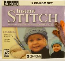 Software PC Instant Stitch PM Stitch Creator 2.0 Sweater Design 2-Discs NEW picture