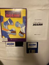 VTG 1990 Electric Jigsaw Puzzle Big Box PC IBM Tandy 5.25 Floppy Merit Software picture